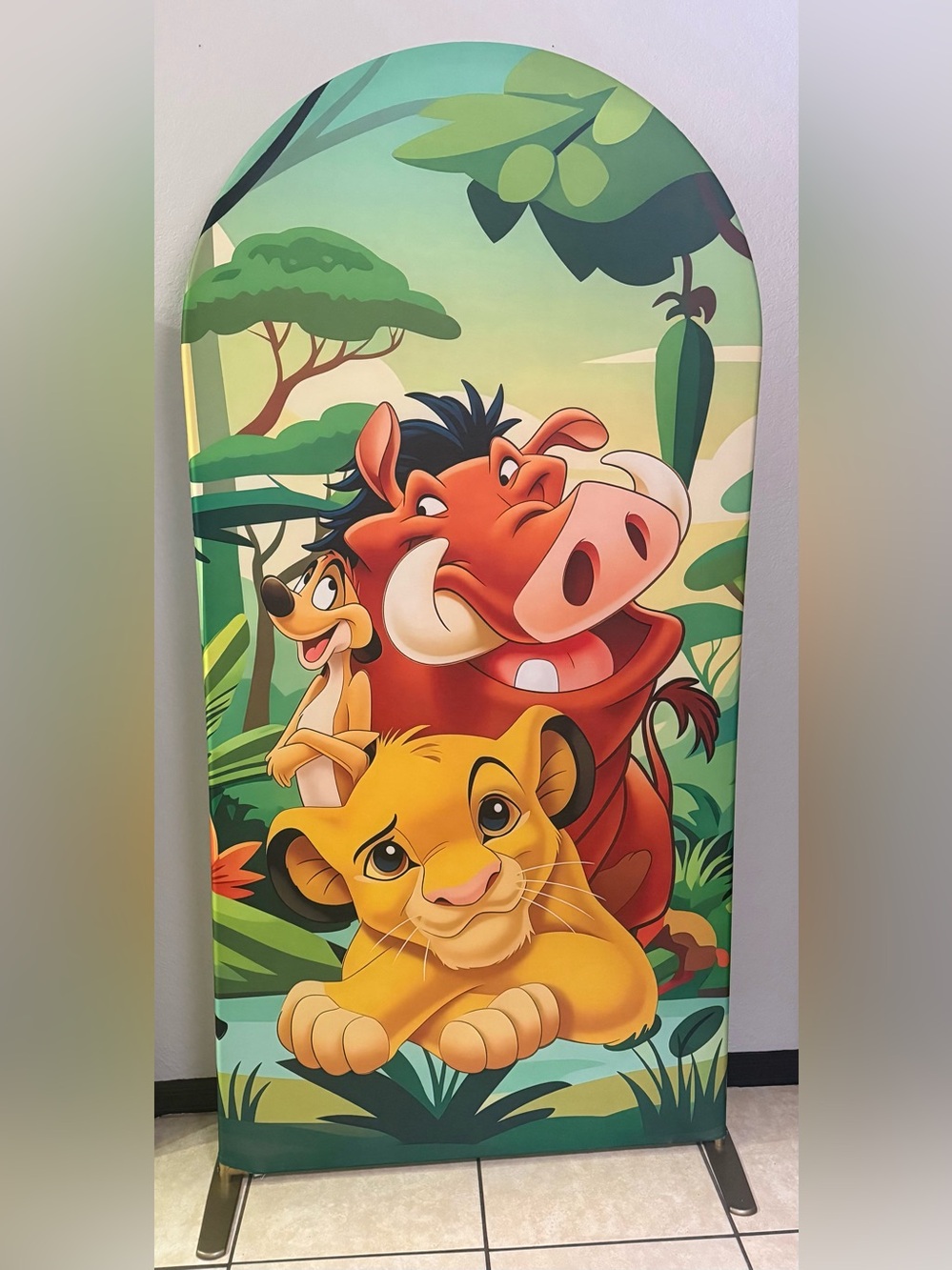 Lion King Arch Backdrop Cover